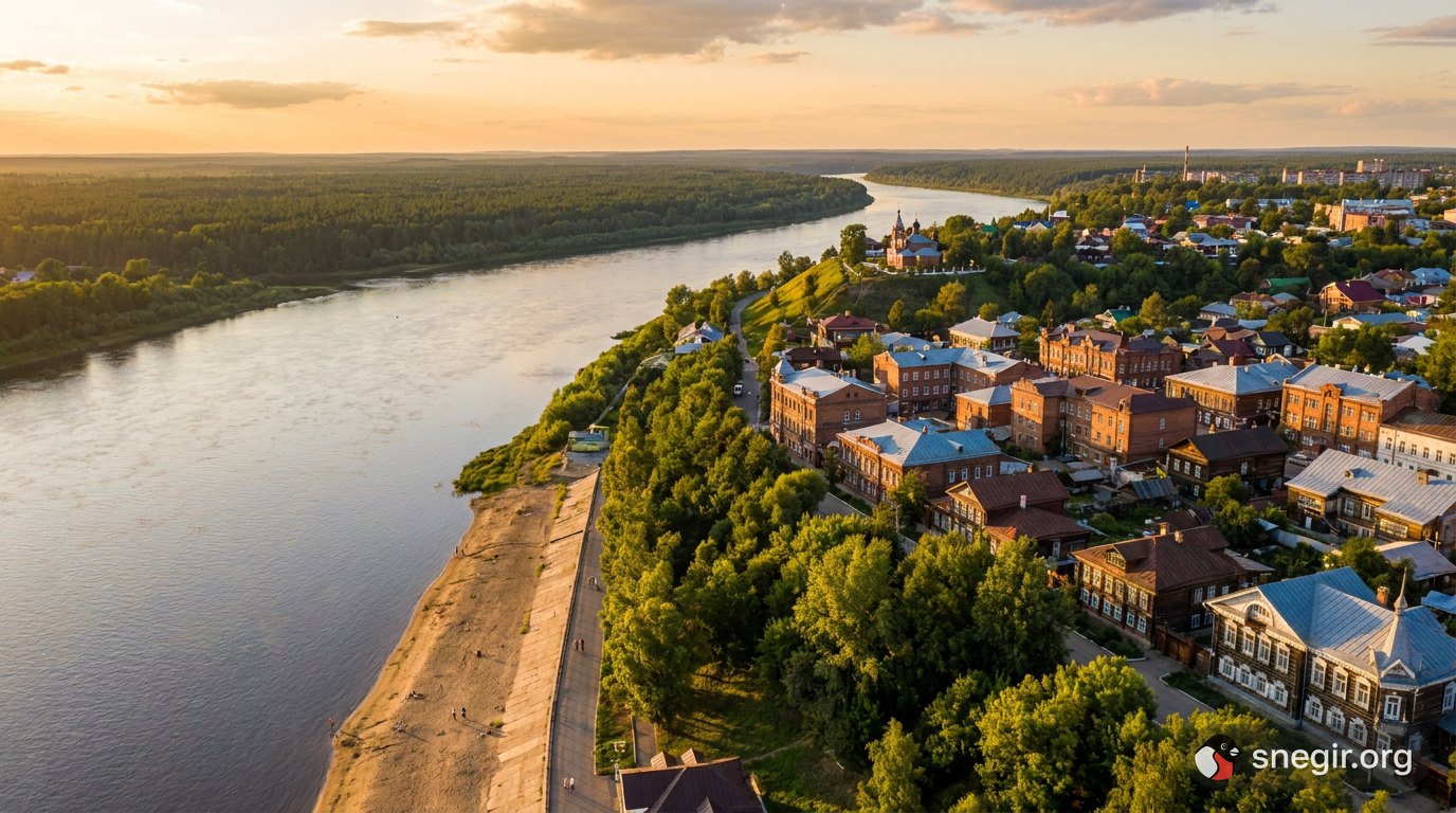 Томск на берегу Томи